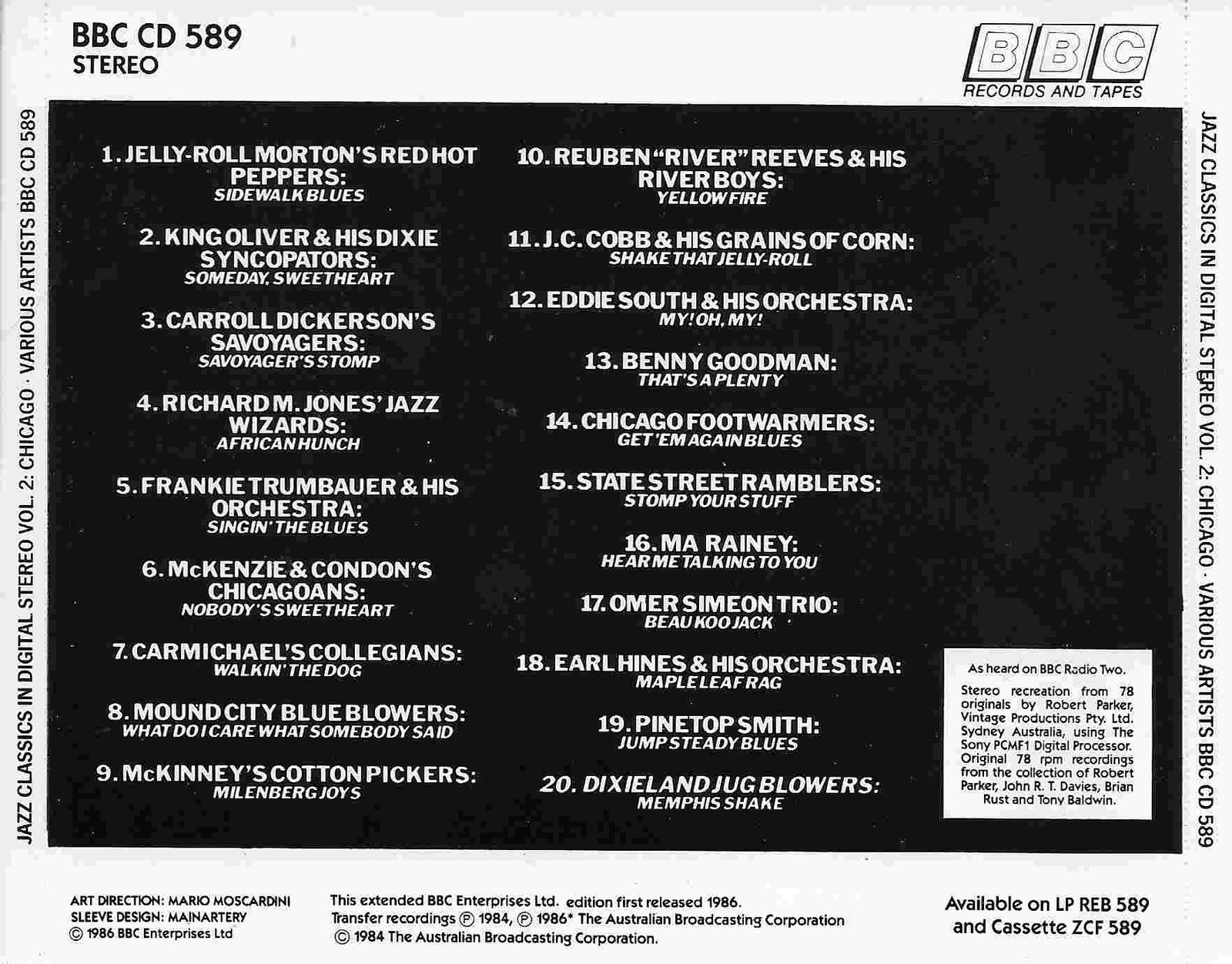 Back cover of BBCCD589